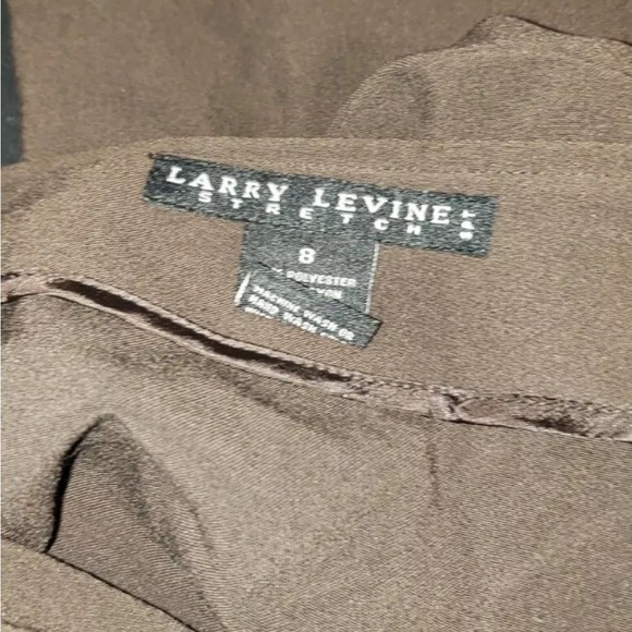 Larry Levine Brown Washable Stretch Maxi Skirt Size 8. NWT - Picture 4 of 5